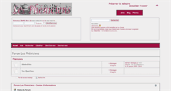 Desktop Screenshot of forum.pheniciens.com
